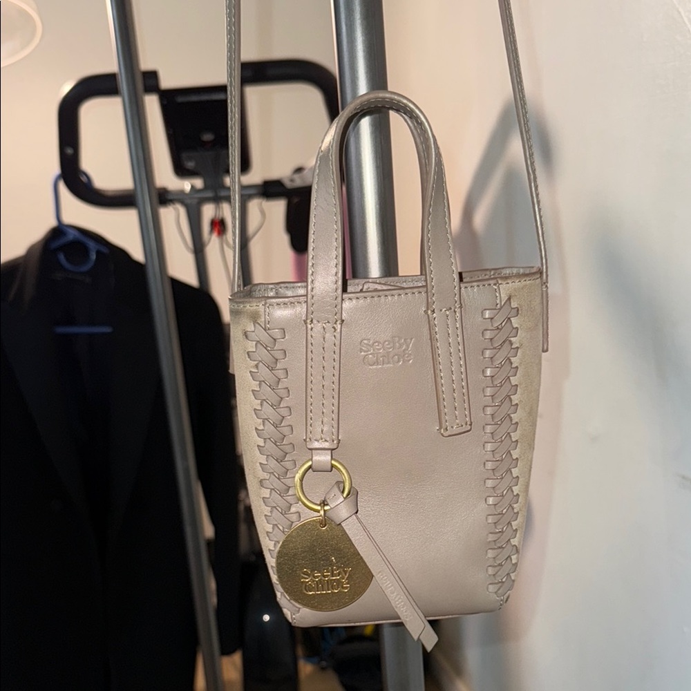 See By Chloe Beige Mini Tote Bag